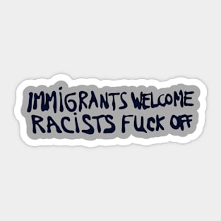 Immigrants Welcome Sticker